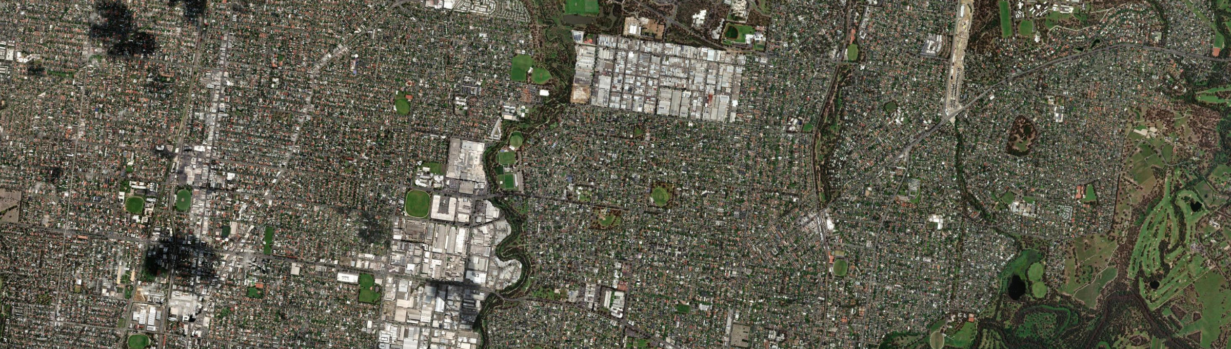 Aerial view of Heidelberg West, VIC