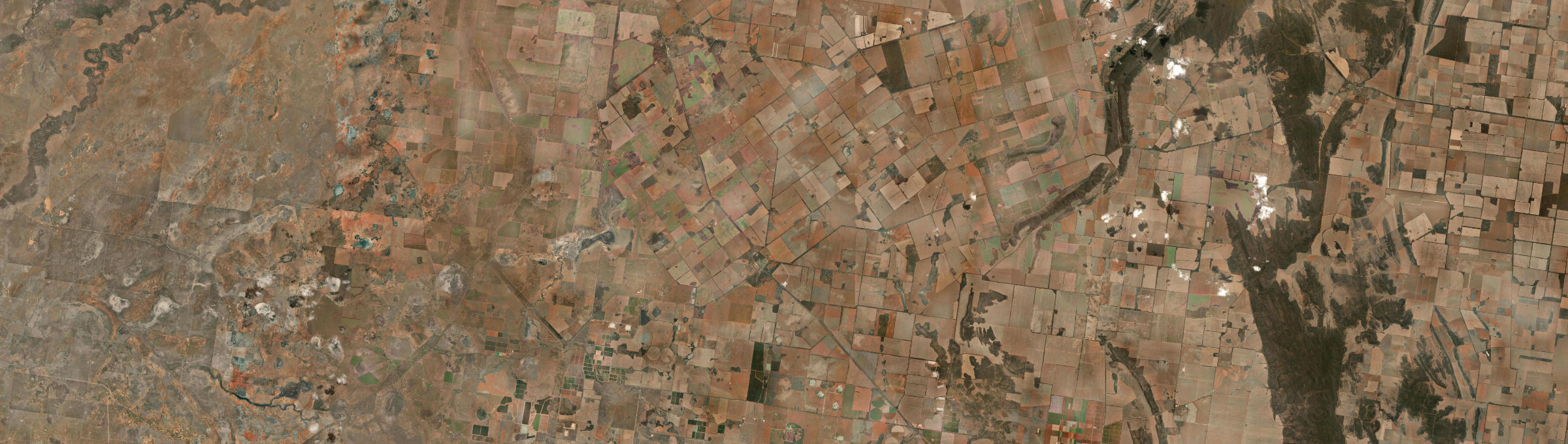 Aerial view of Goolgowi, NSW