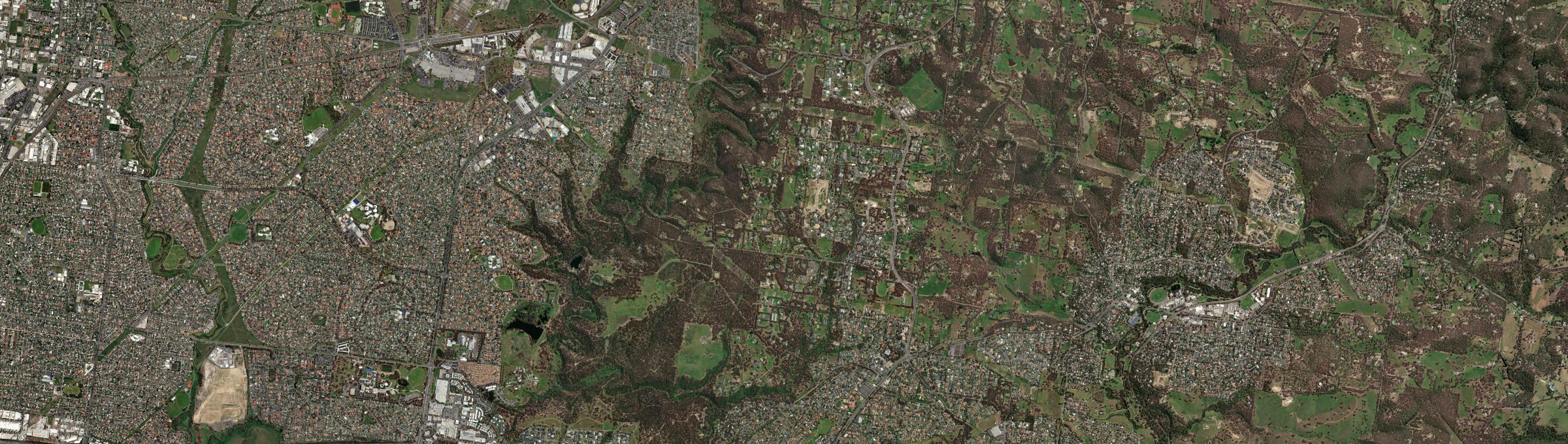Aerial view of Plenty (Vic.), VIC