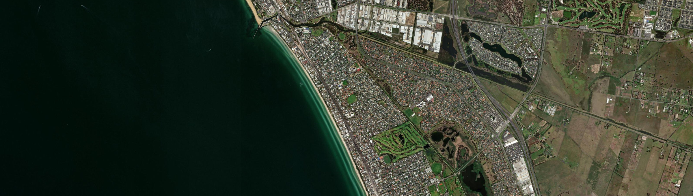 Aerial view of Aspendale, VIC
