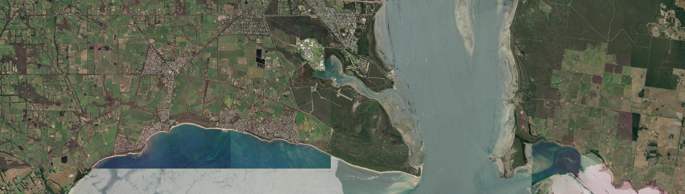 Aerial view of Hmas Cerberus, VIC