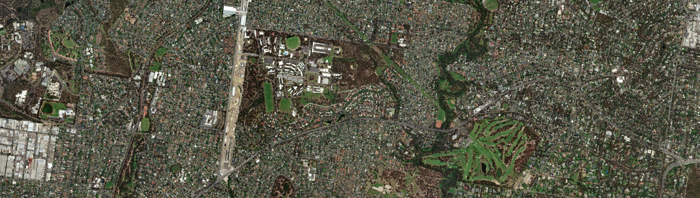Aerial view of Yallambie, VIC