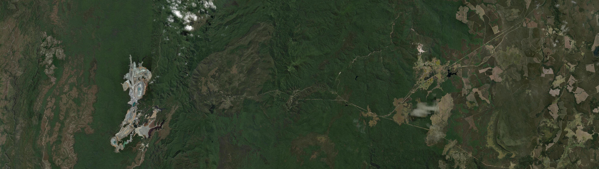 Aerial view of Luina, TAS
