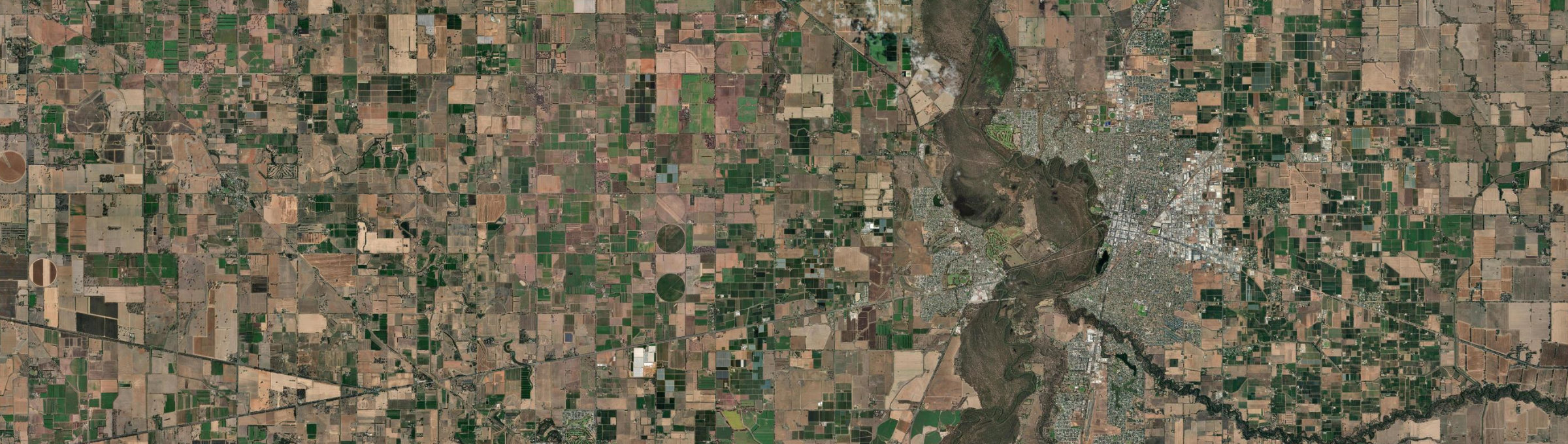 Aerial view of Ardmona, VIC