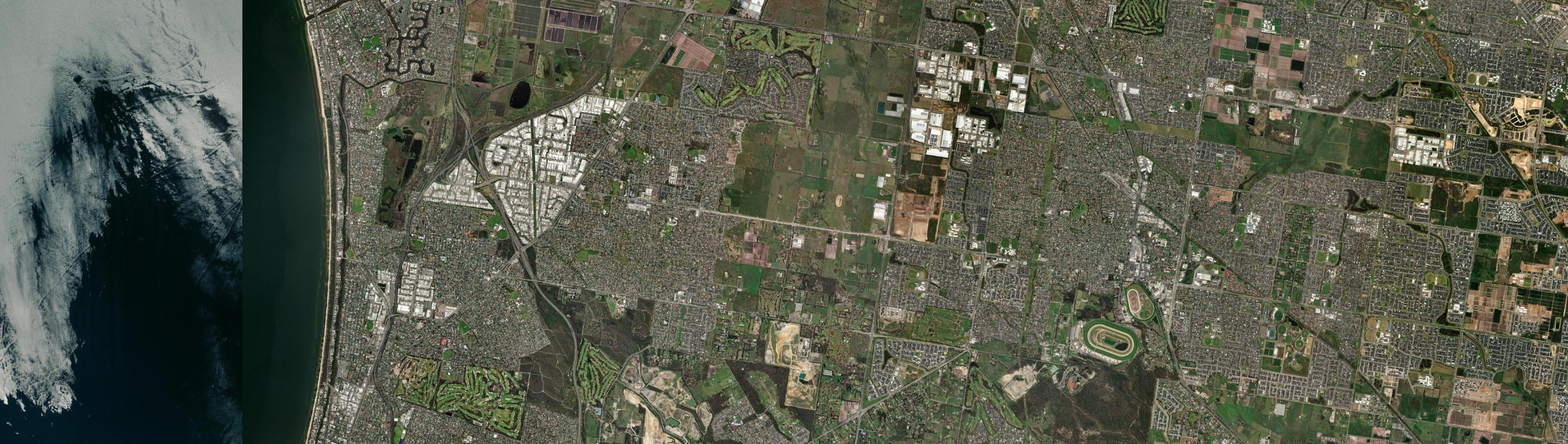 Aerial view of Skye (Vic.), VIC