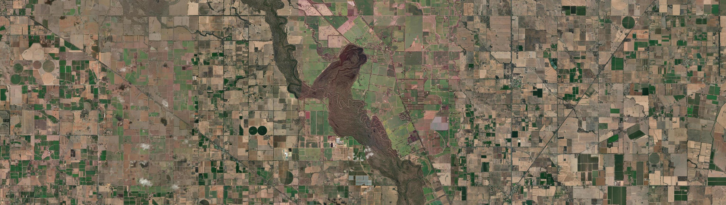 Aerial view of Bunbartha, VIC
