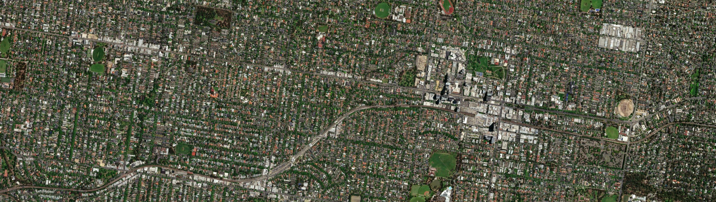 Aerial view of Mont Albert, VIC