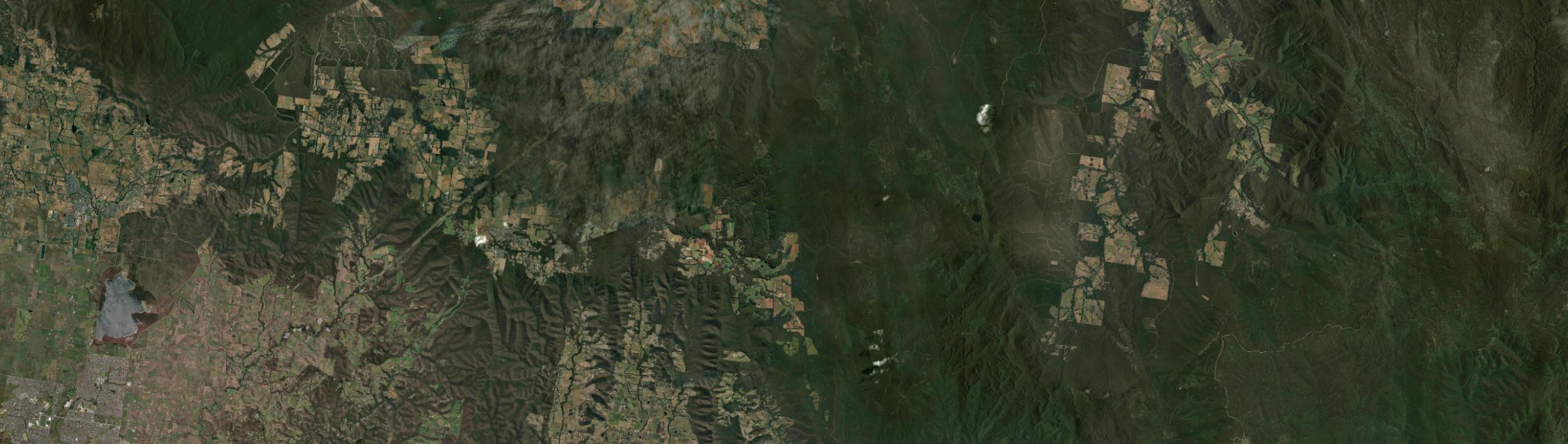 Aerial view of Toolangi, VIC