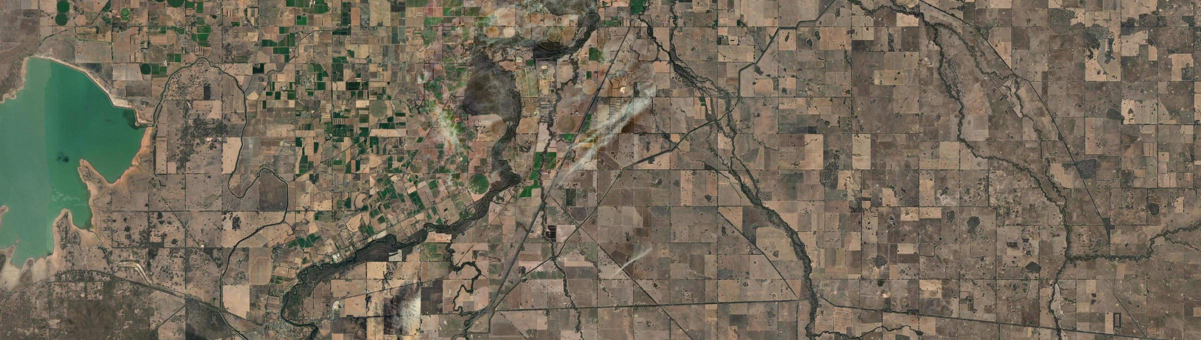 Aerial view of Arcadia (Vic.), VIC