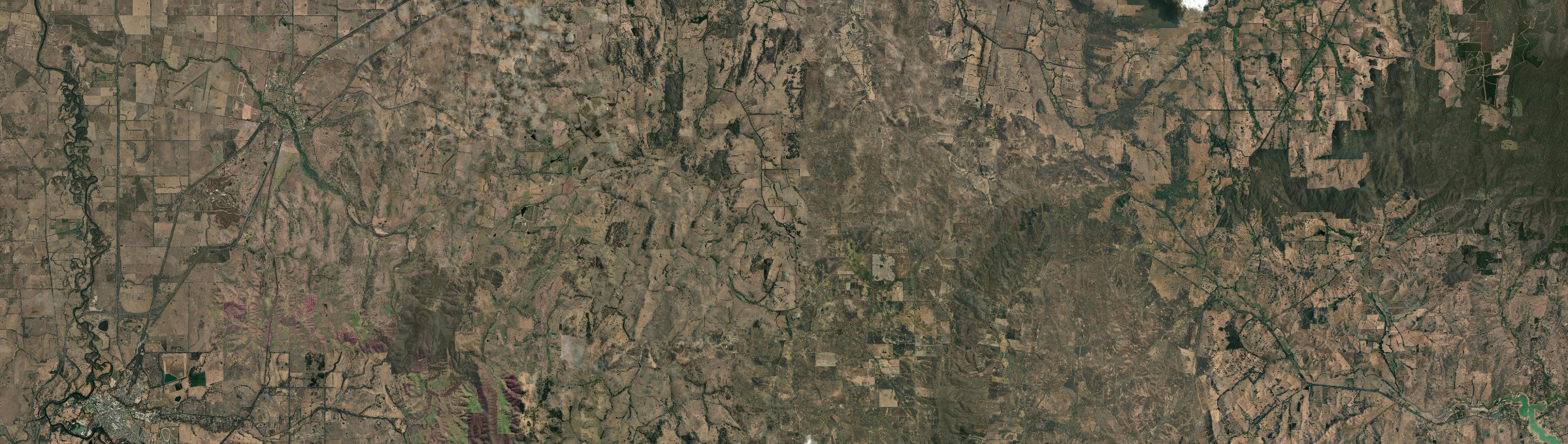Aerial view of Ruffy, VIC