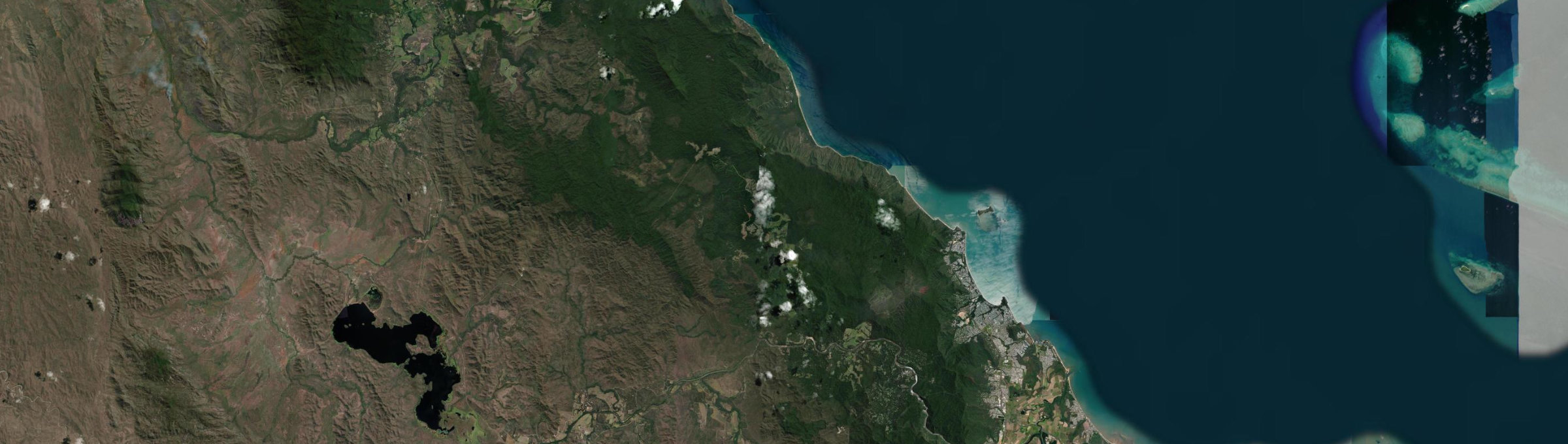 Aerial view of Mona Mona, QLD