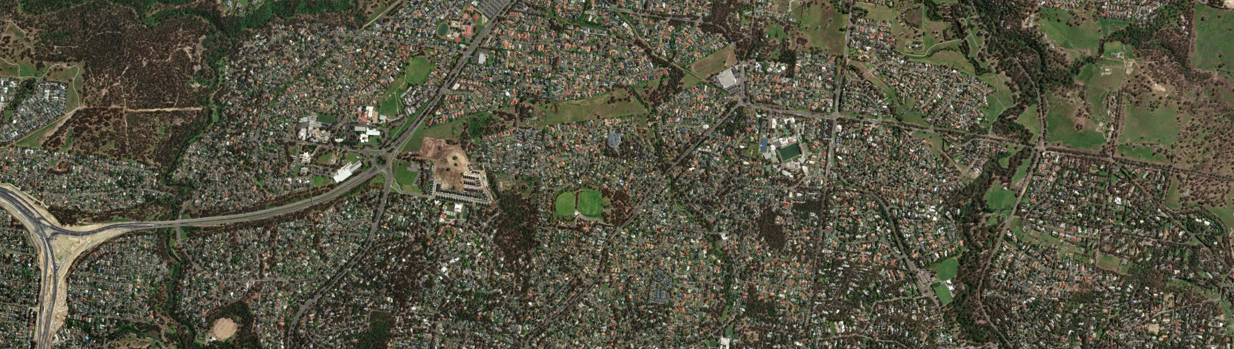 Aerial view of St Helena, VIC