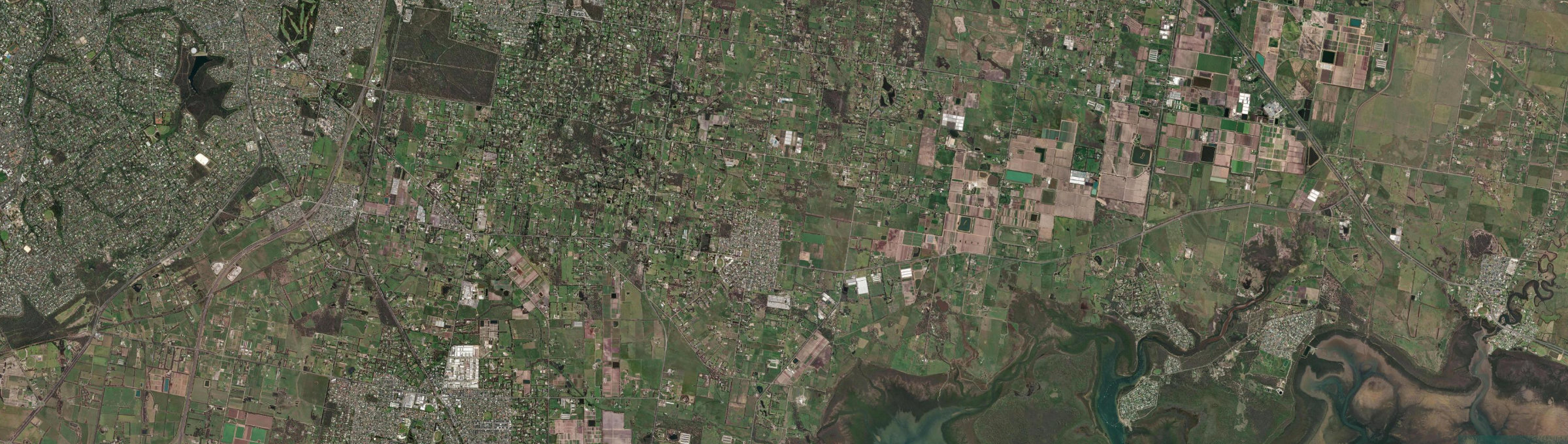 Aerial view of Pearcedale, VIC