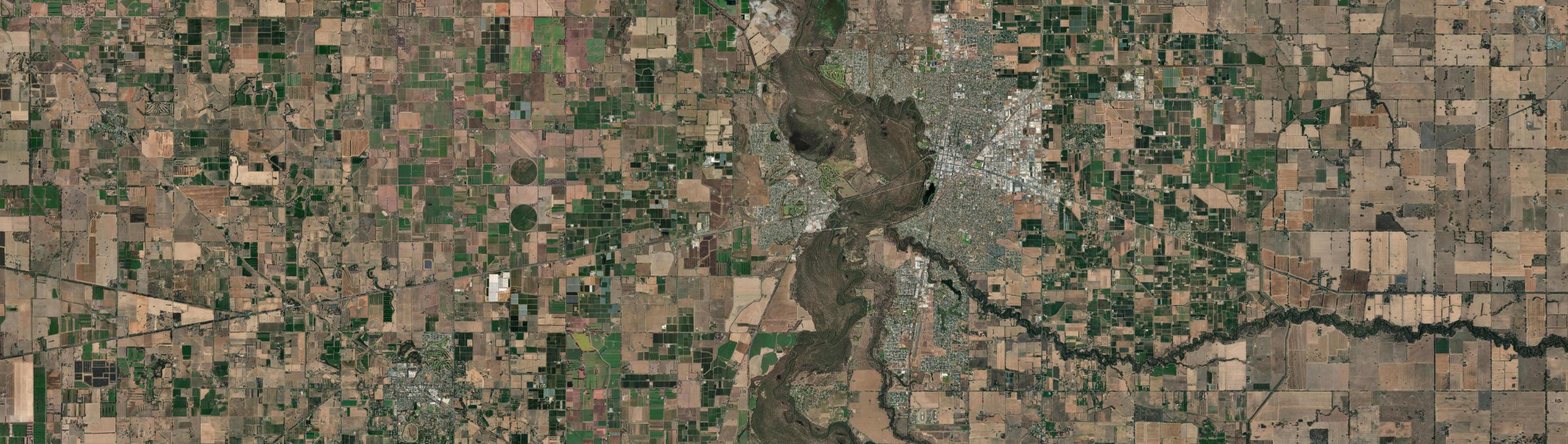 Aerial view of Mooroopna, VIC