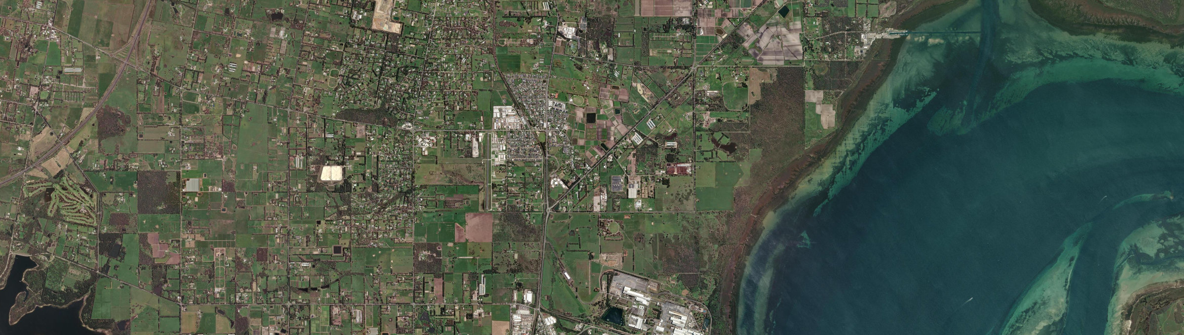 Aerial view of Tyabb, VIC