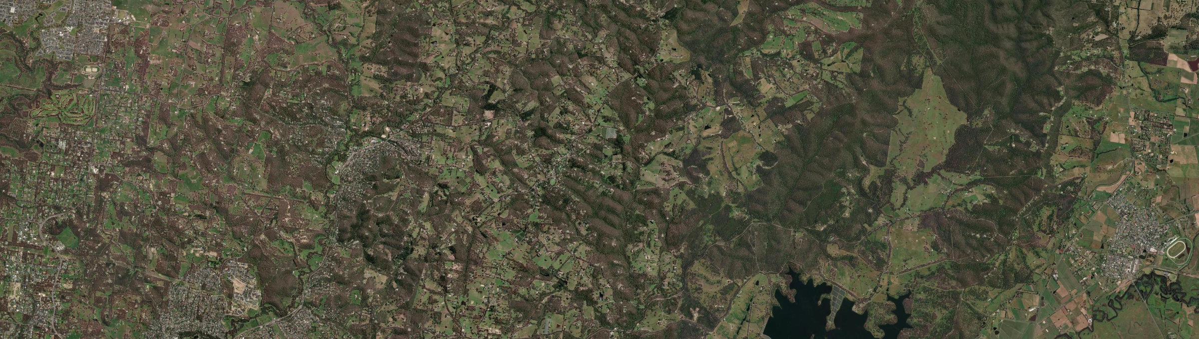 Aerial view of Panton Hill, VIC