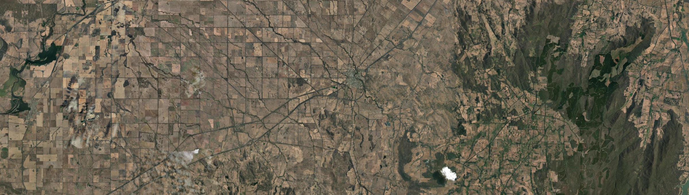 Aerial view of Euroa, VIC