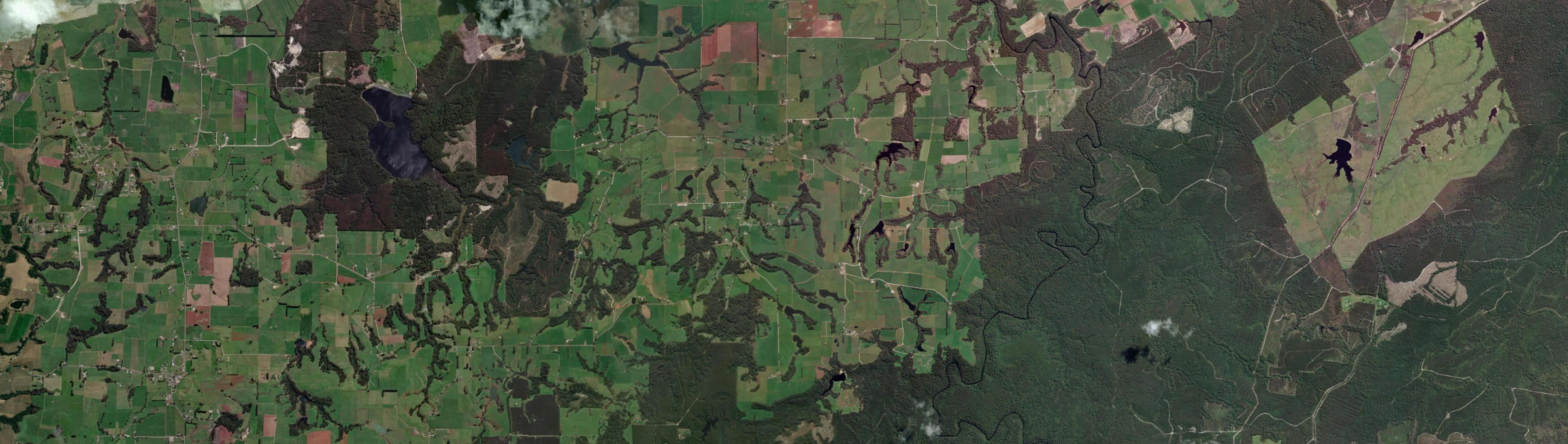 Aerial view of South Forest, TAS
