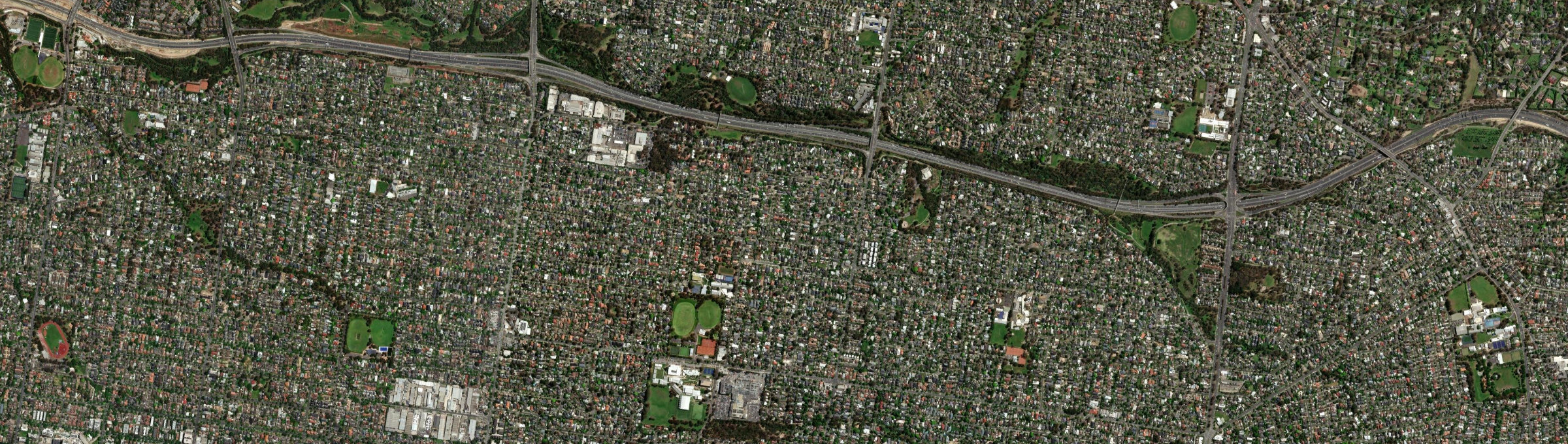 Aerial view of Blackburn North, VIC