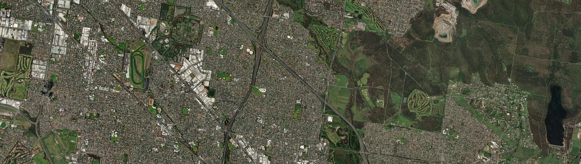 Aerial view of Dandenong North, VIC