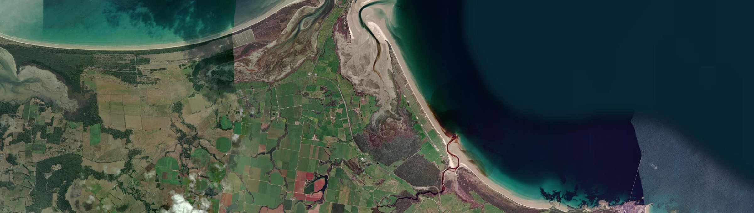 Aerial view of Wiltshire, TAS