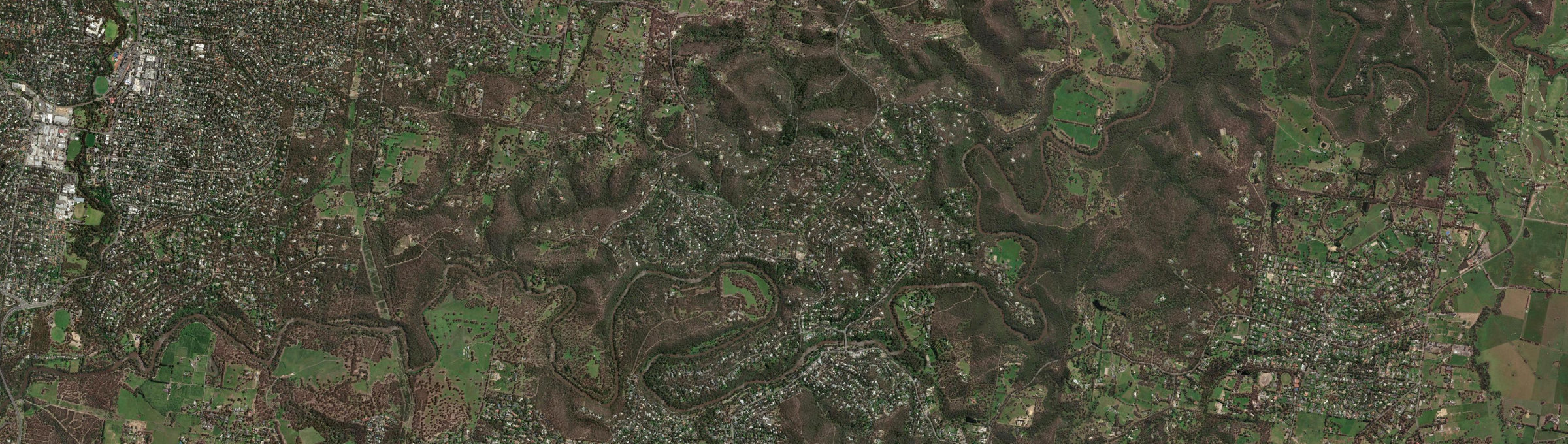 Aerial view of North Warrandyte, VIC