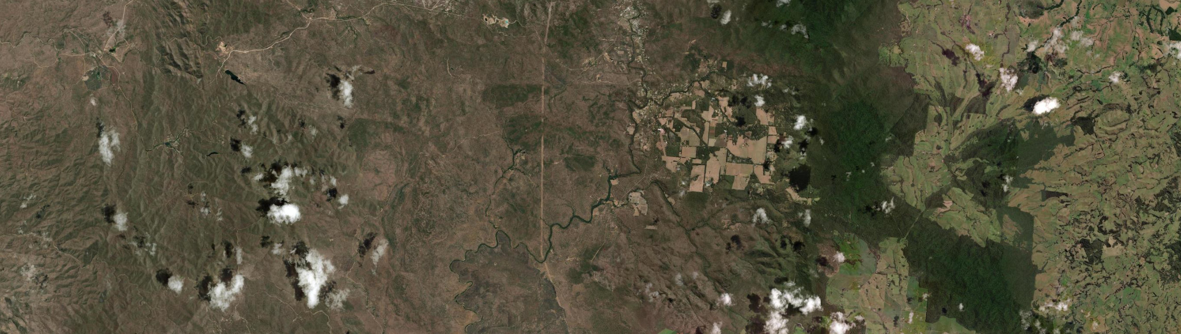 Aerial view of Kalunga, QLD