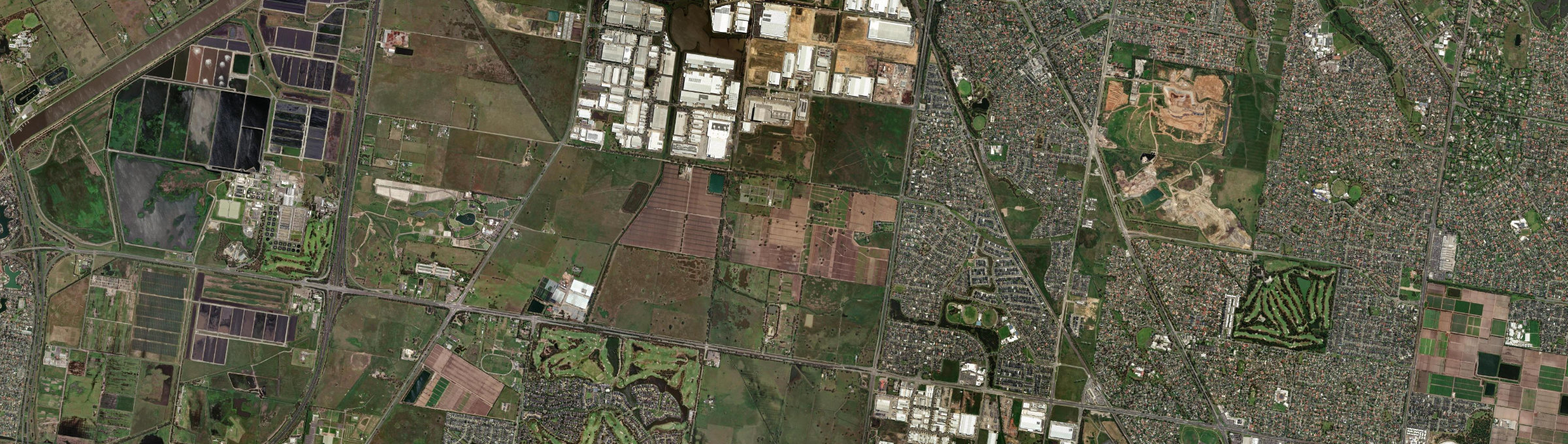 Aerial view of Lyndhurst (Vic.), VIC