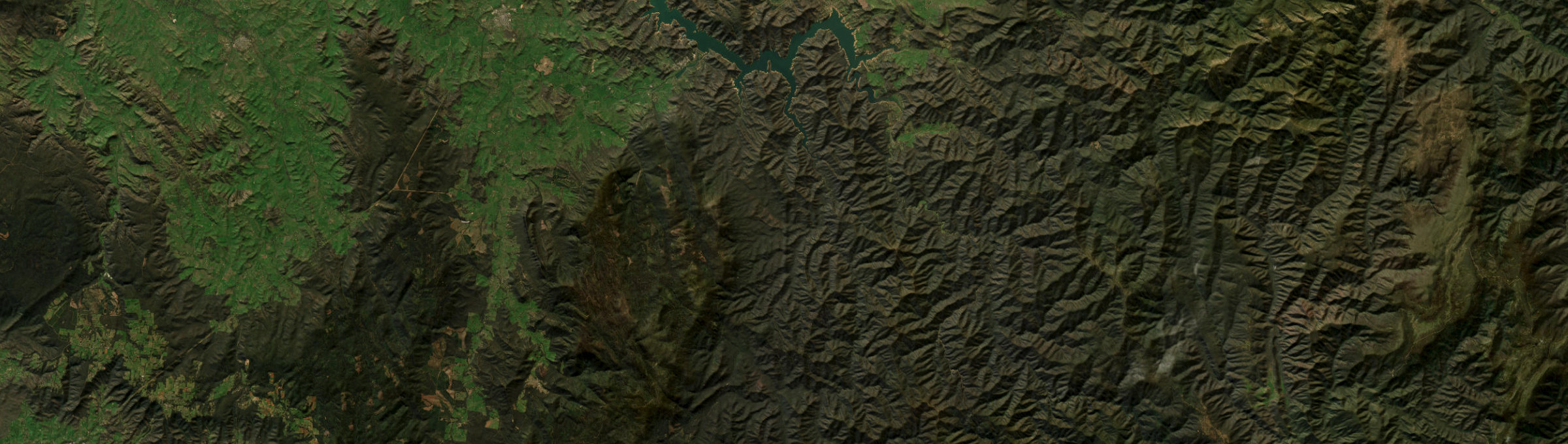 Aerial view of Eildon, VIC
