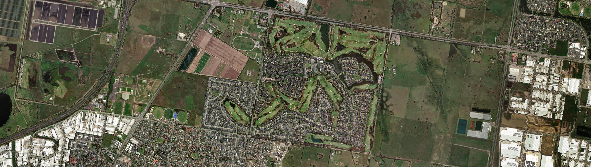 Aerial view of Sandhurst, VIC