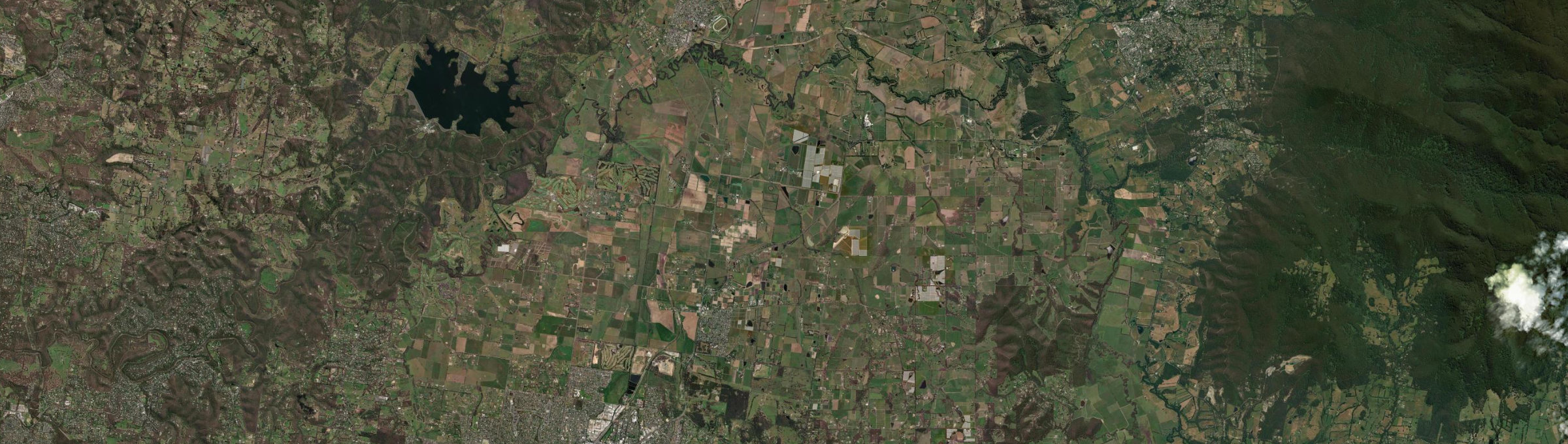 Aerial view of Coldstream (Vic.), VIC