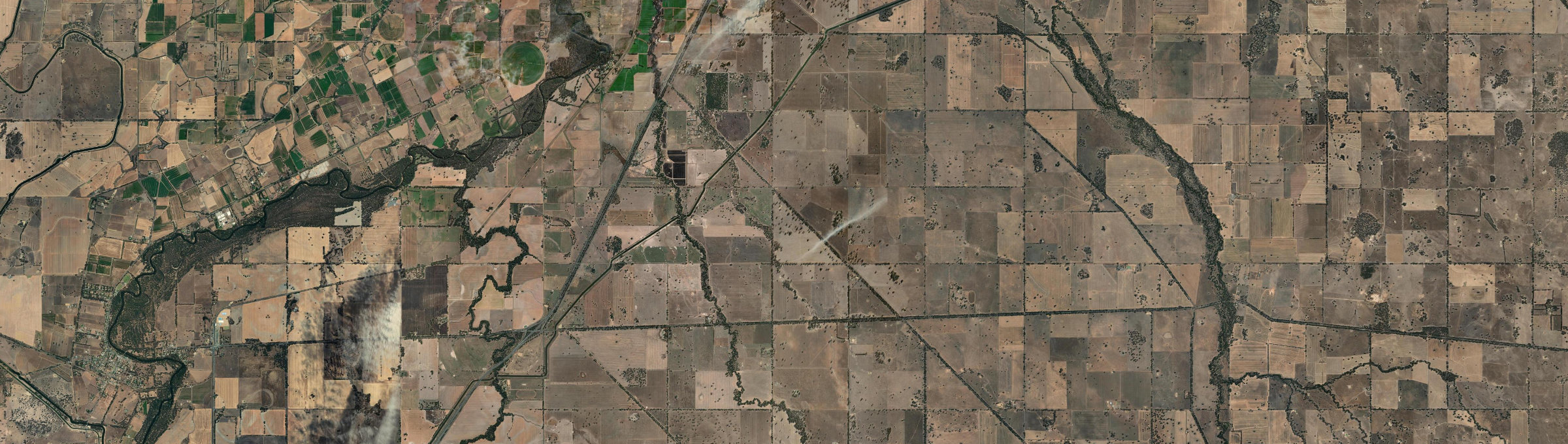 Aerial view of Arcadia South, VIC