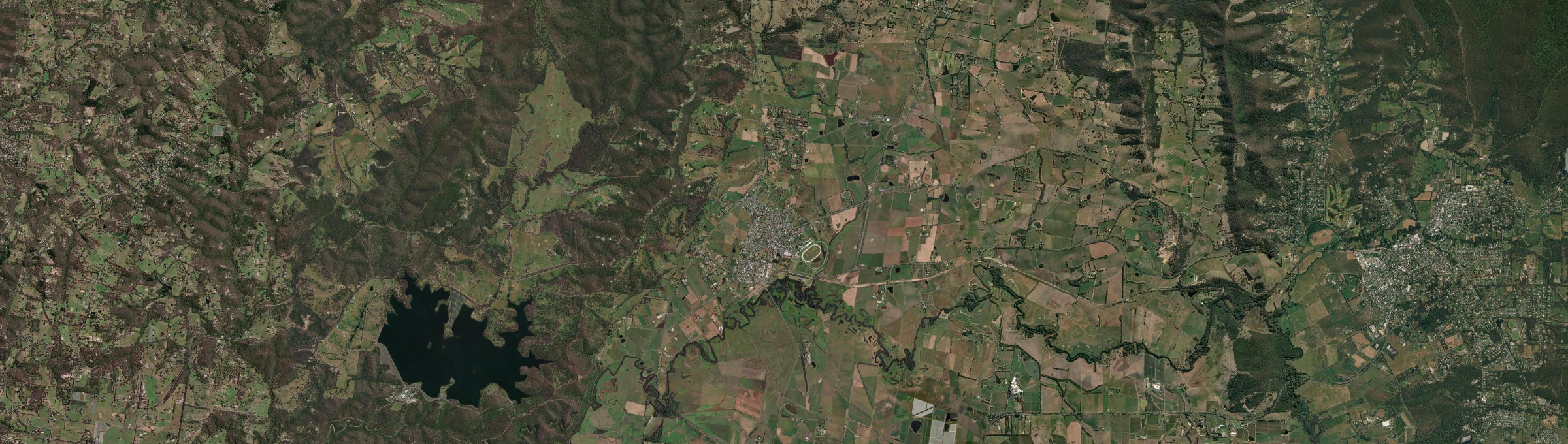 Aerial view of Yarra Glen, VIC
