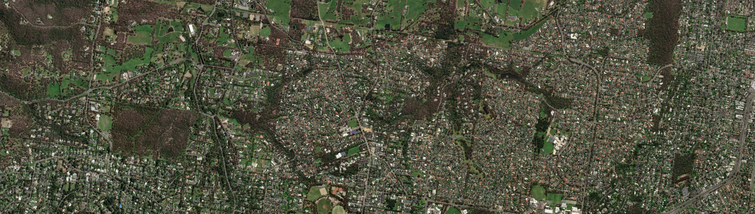 Aerial view of Warranwood, VIC