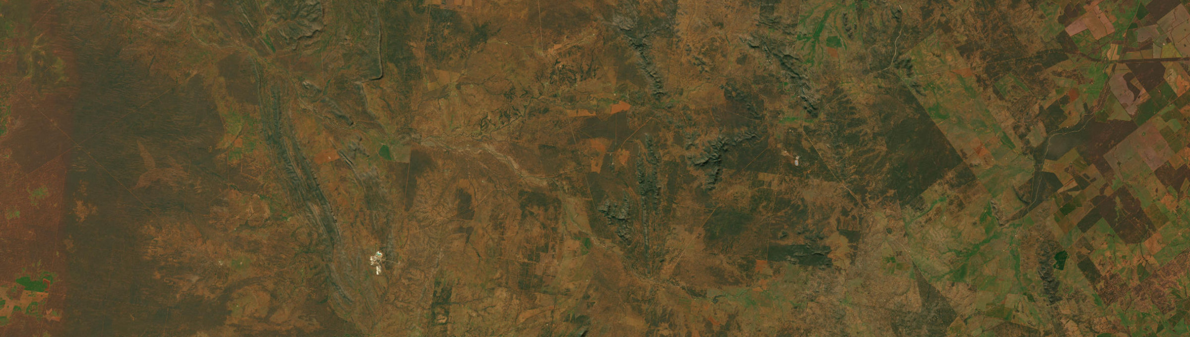 Aerial view of Nymagee, NSW