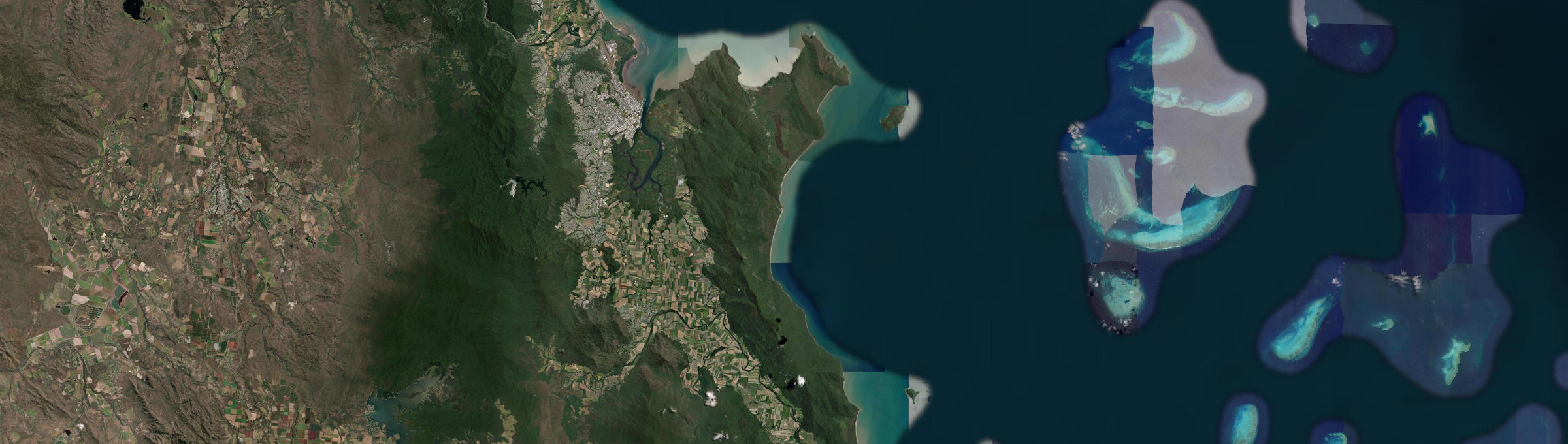 Aerial view of Yarrabah, QLD