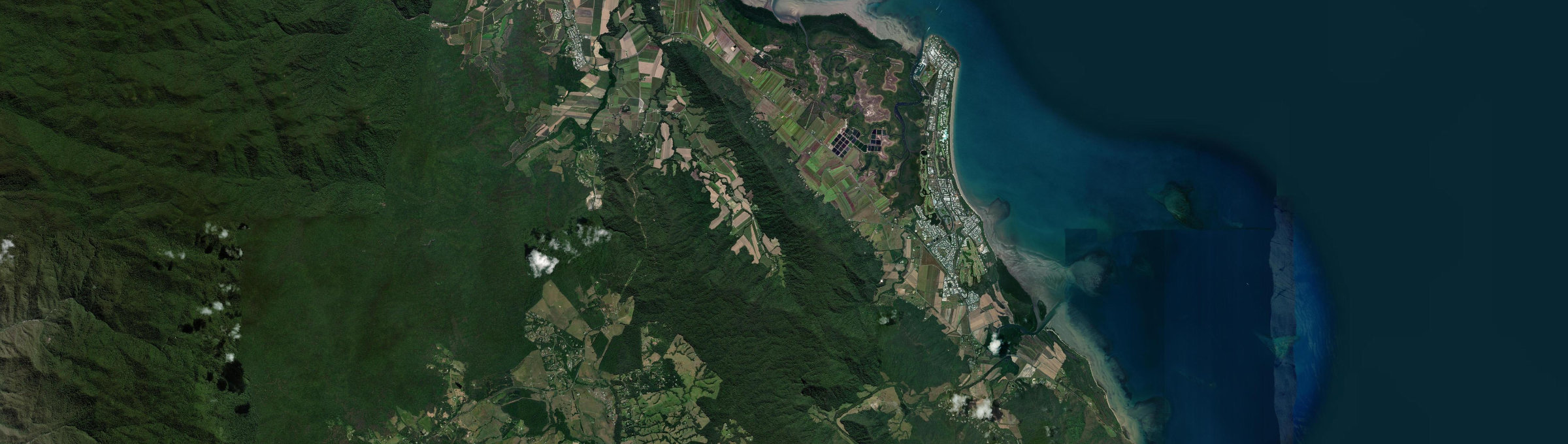 Aerial view of Cassowary, QLD