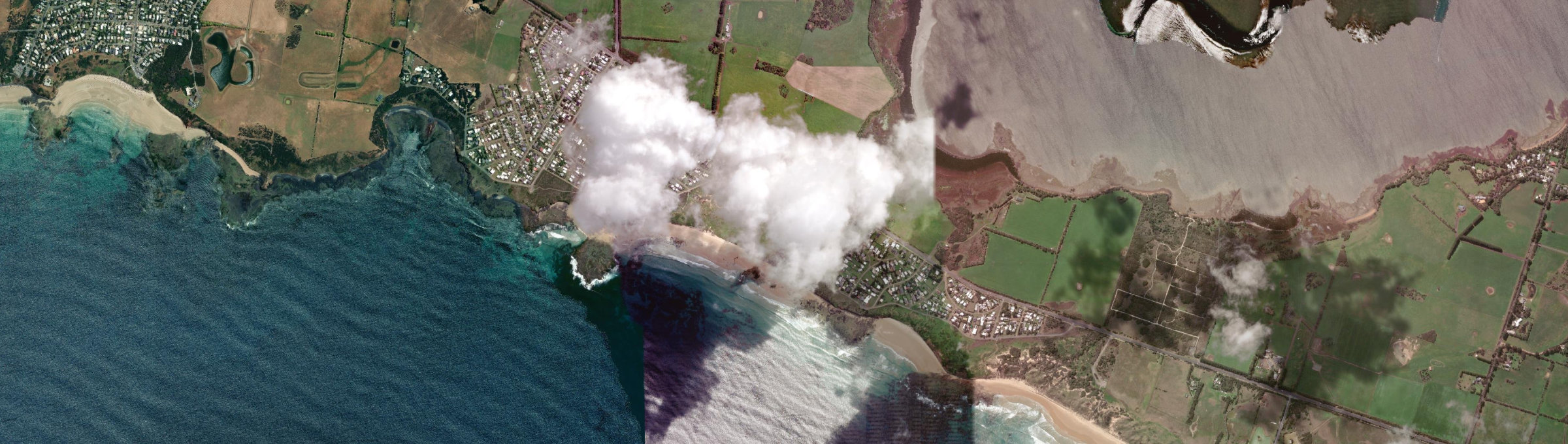 Aerial view of Surf Beach (Vic.), VIC