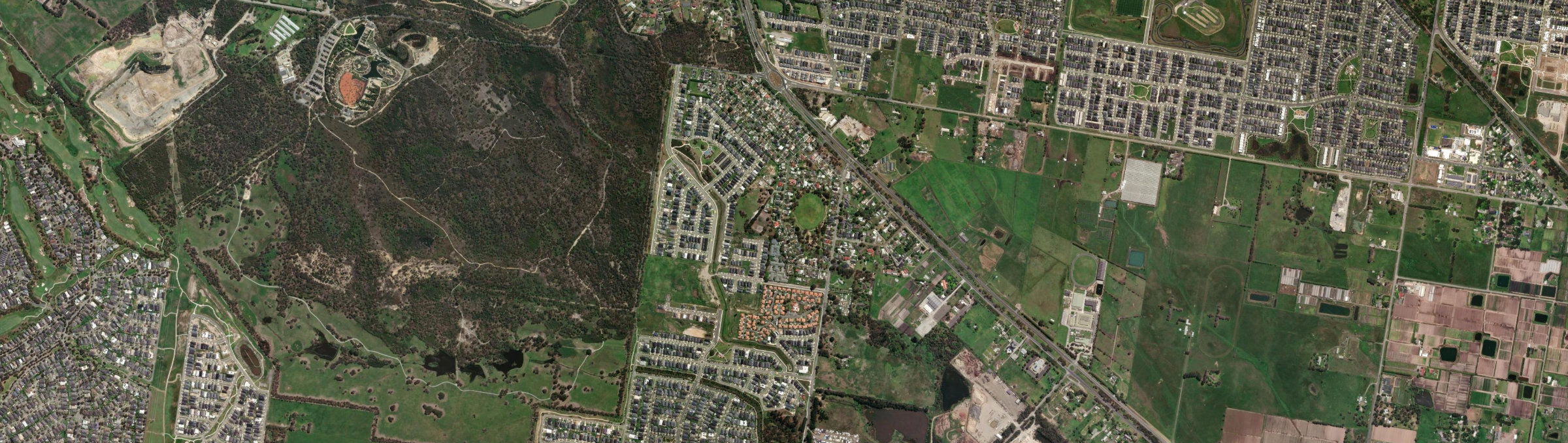 Aerial view of Junction Village, VIC