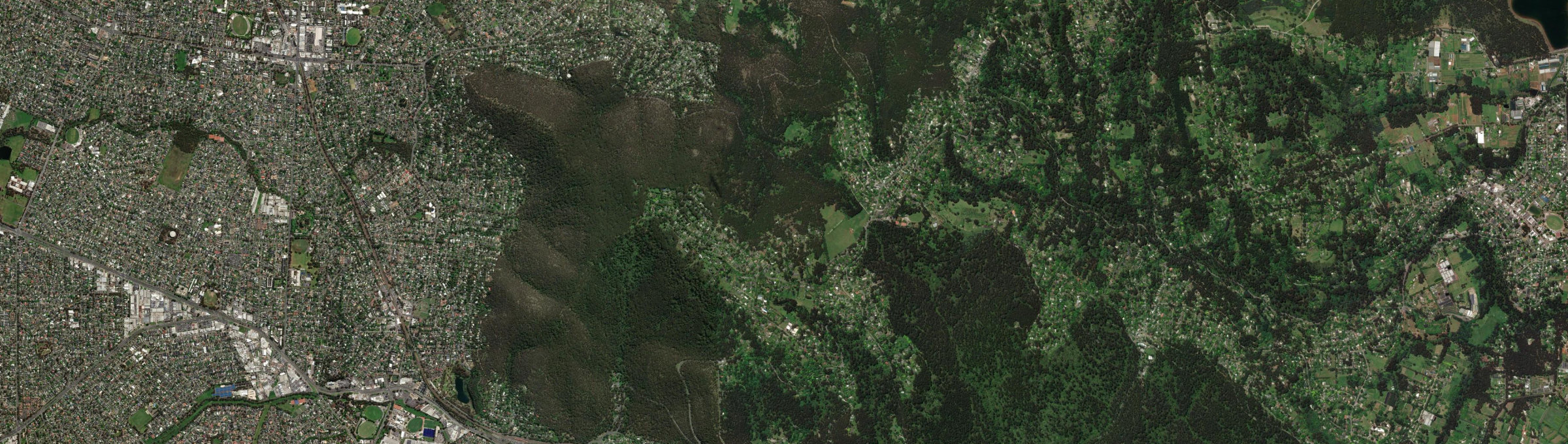 Aerial view of Ferny Creek, VIC