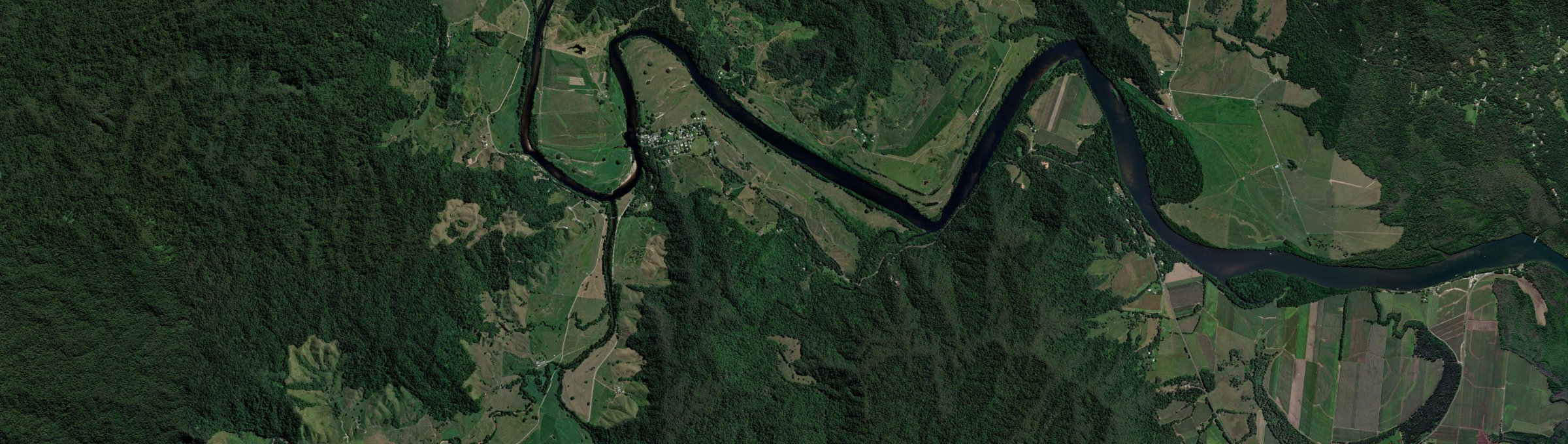 Aerial view of Daintree, QLD