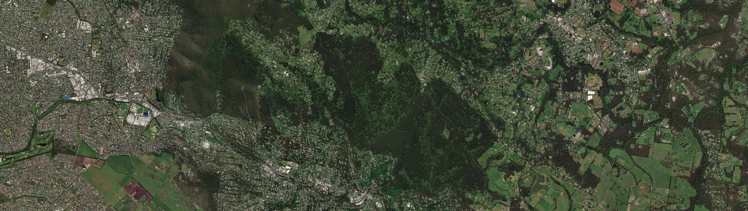 Aerial view of Sherbrooke, VIC