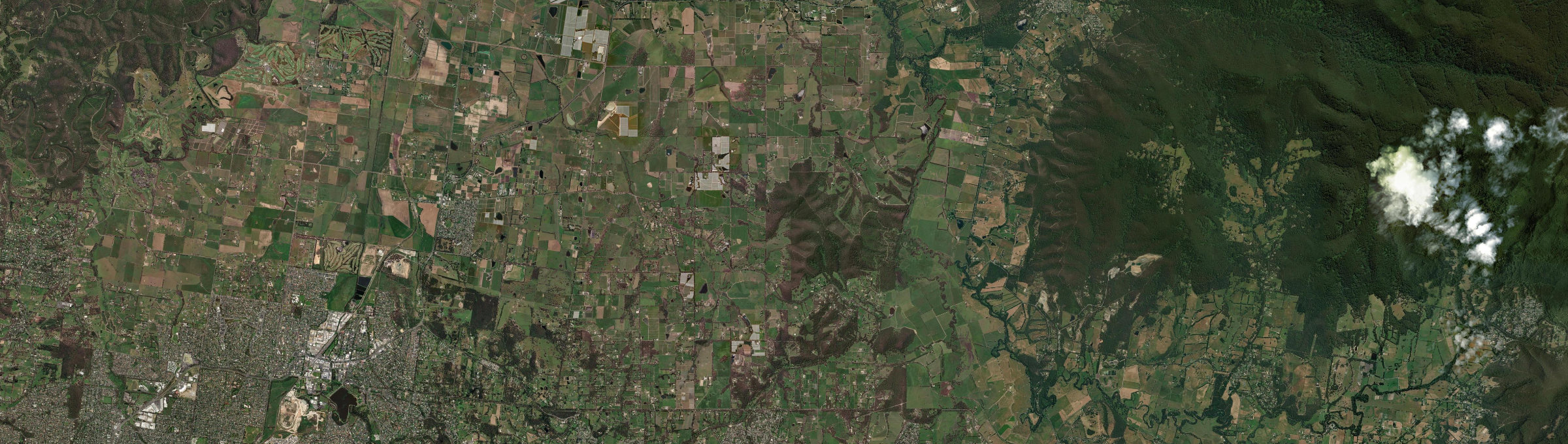 Aerial view of Gruyere, VIC