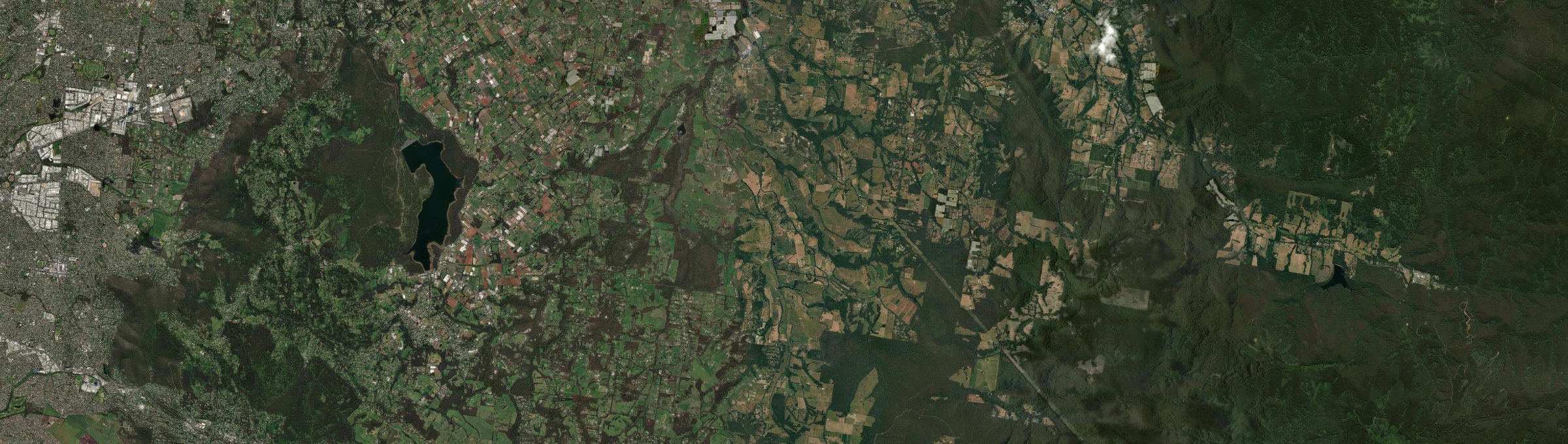 Aerial view of Yellingbo, VIC