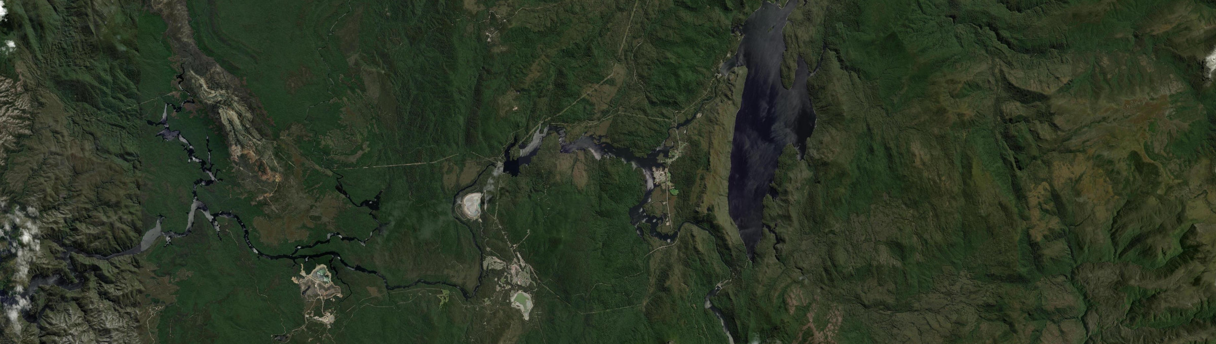 Aerial view of Tullah, TAS