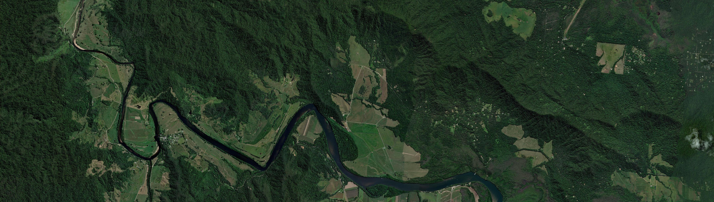 Aerial view of Forest Creek, QLD