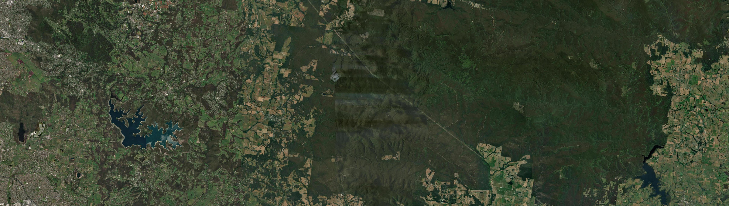 Aerial view of Gembrook, VIC