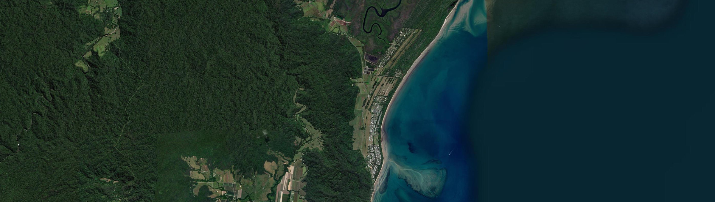 Aerial view of Wonga Beach, QLD