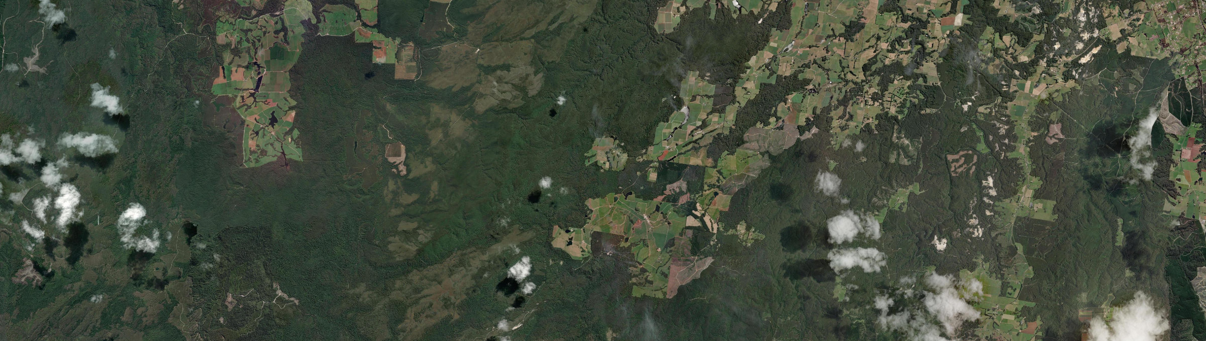 Aerial view of Milabena, TAS