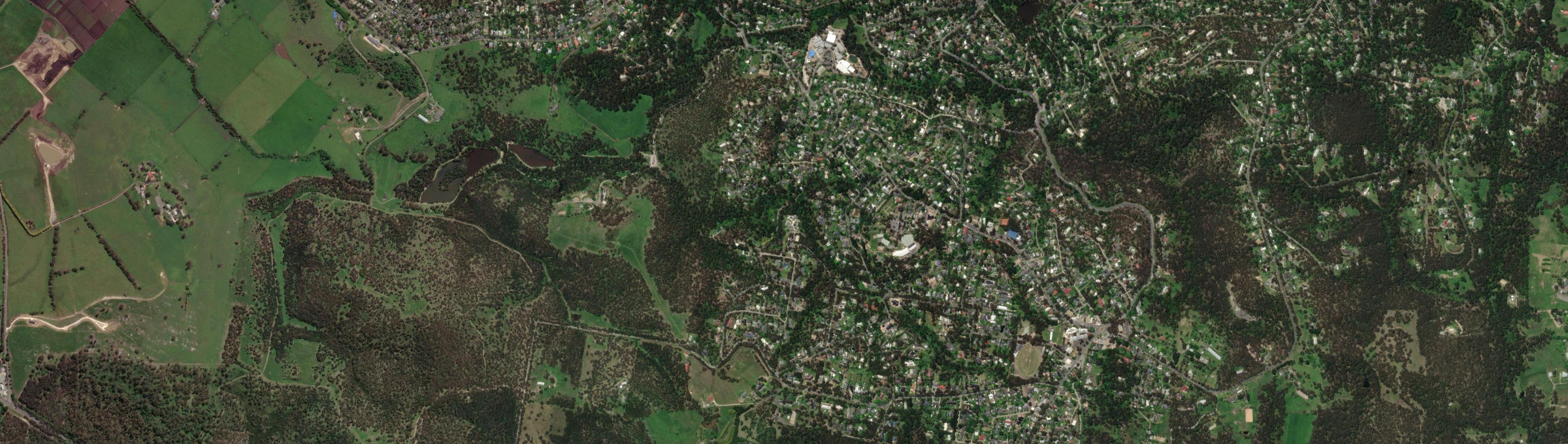 Aerial view of Belgrave Heights, VIC